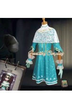 Identity V Doctor Emily Dyer Yesterday Blue Dress Kids Children Cosplay Costume